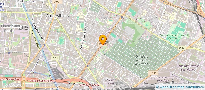 localisation de l'entreprise SCI 2000  PANTIN