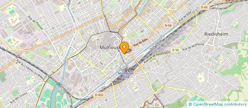 localisation de l'entreprise SCI 2000 ST  MULHOUSE