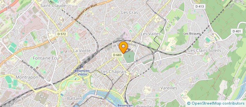 localisation de l'entreprise SCI 2001  BESANCON