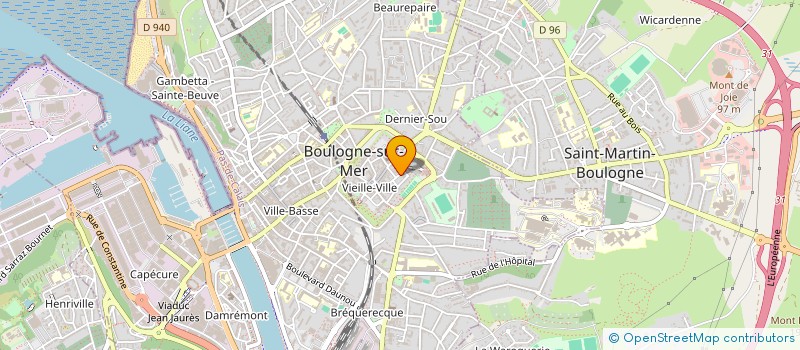 localisation de l'entreprise SCI  2001 à BOULOGNE-SUR-MER