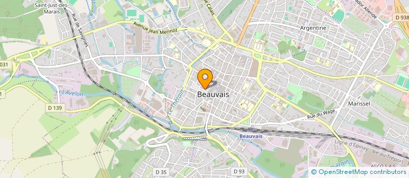 localisation de l'entreprise SCI 2005  BEAUVAIS