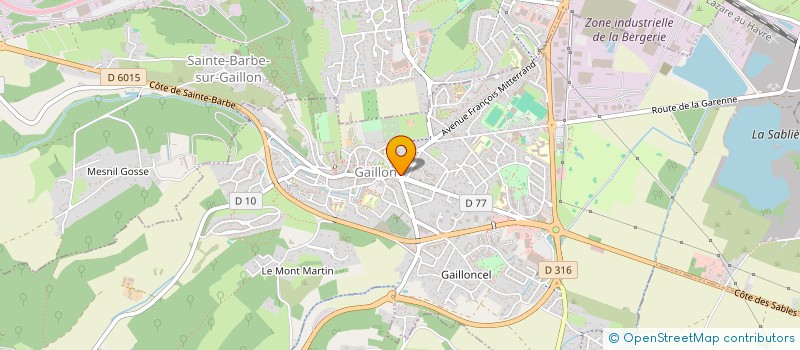 localisation de l'entreprise SCI 2005  GAILLON