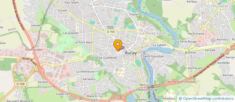 localisation de l'entreprise SCI 2015 à AURAY