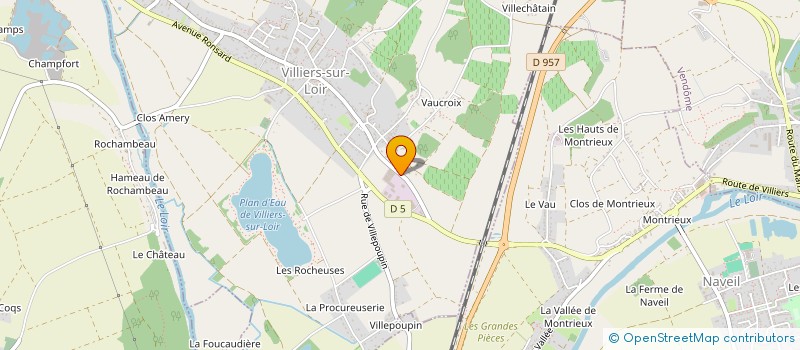 localisation de l'entreprise SCI 2021  VILLIERS-SUR-LOIR