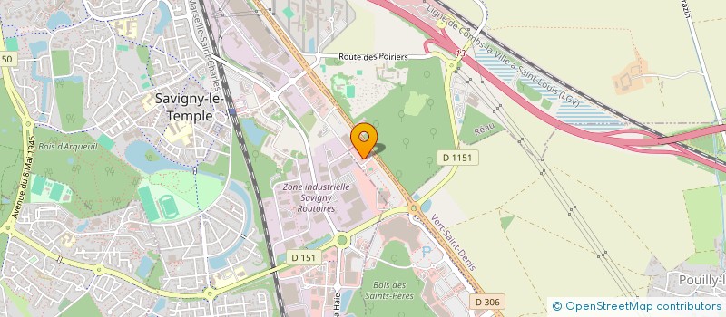 localisation de l'entreprise SCI 205 INDUSTRIE  FONTAINEBLEAU