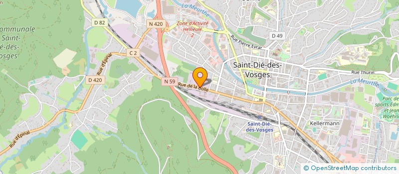 localisation de l'entreprise SCI 205 LEGEND à SAINT-DIE-DES-VOSGES