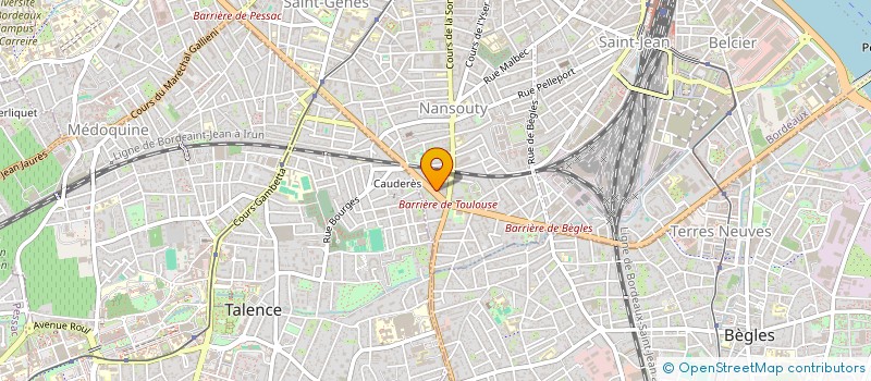 localisation de l'entreprise SCI 206 PEREIRE PARIS  BORDEAUX