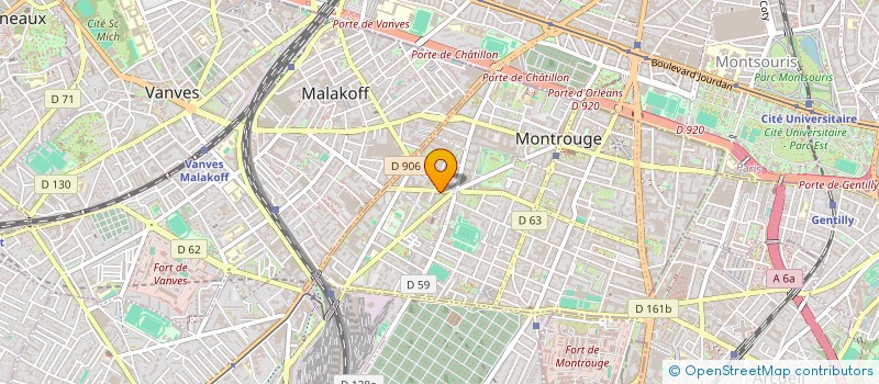 localisation de l'entreprise SCI 208  MONTROUGE