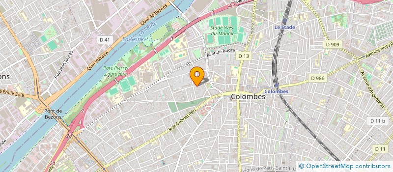 localisation de l'entreprise SCI 209 RUE SAINT DENIS  COLOMBES