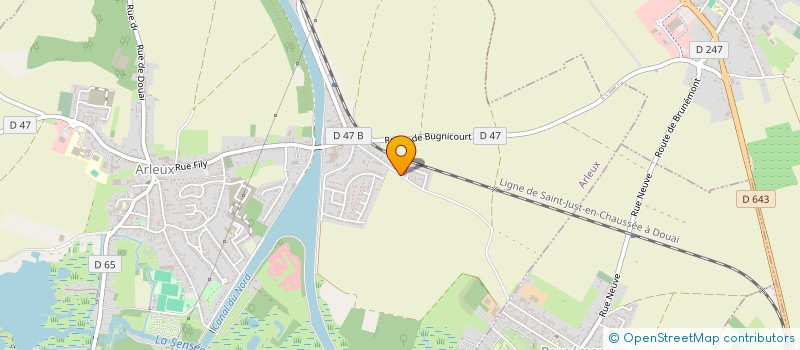 localisation de l'entreprise SCI 20D  ARLEUX