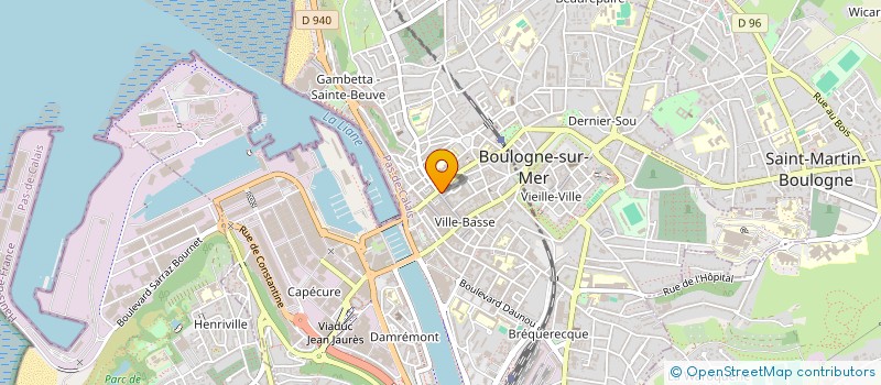 localisation de l'entreprise SCI 21 23 RUE THIERS à BOULOGNE-SUR-MER