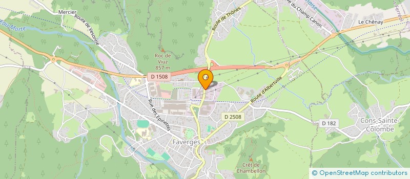 localisation de l'entreprise SCI 21  FAVERGES-SEYTHENEX