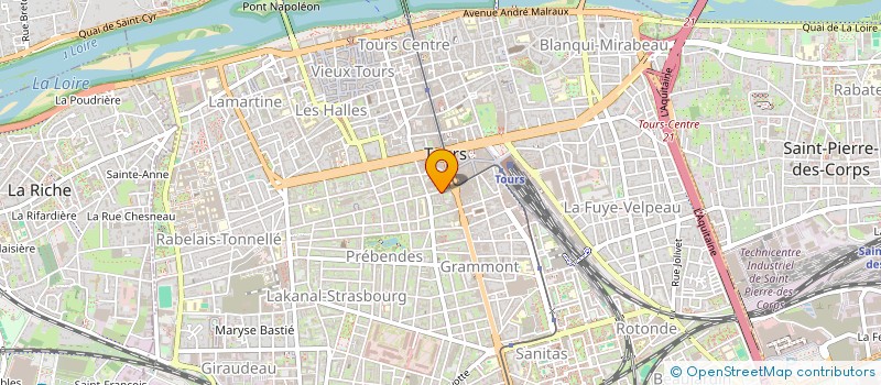localisation de l'entreprise SCI 21/68  TOURS