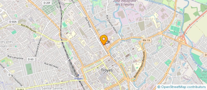 localisation de l'entreprise SCI 21 AV VANIER à TROYES