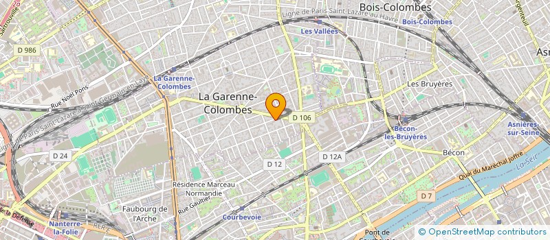 localisation de l'entreprise SCI 21 BD HENRI IV POTS 2 ET 19  LA GARENNE-COLOMBES