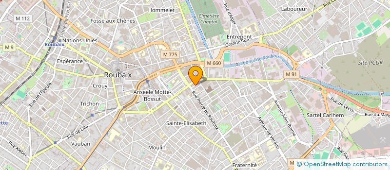 localisation de l'entreprise SCI 21 CITE FLIPO  ROUBAIX