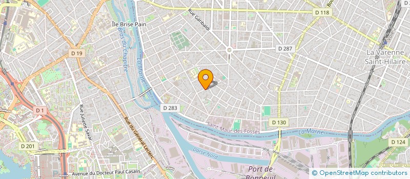 localisation de l'entreprise SCI 21 DEROULEDE à SAINT-MAUR-DES-FOSSES