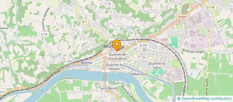 localisation de l'entreprise SCI 21 MALAVEILLE  MOISSAC