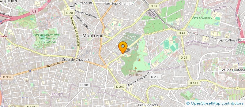 localisation de l'entreprise SCI 21 MOULIN à MONTREUIL