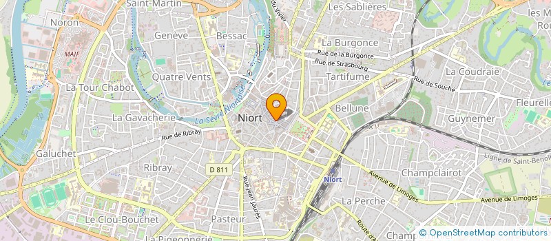 localisation de l'entreprise SCI 21 PASSAGE DU COMMERCE à NIORT