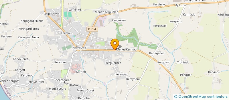 localisation de l'entreprise SCI 21 PONT L'ABBE  POULDREUZIC