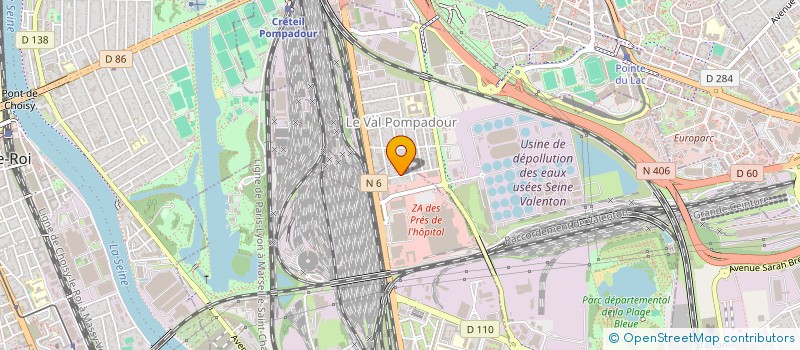 localisation de l'entreprise SCI 21 RUE CURIE  VILLENEUVE-SAINT-GEORGES