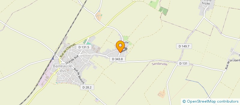 localisation de l'entreprise SCI 21 RUE D'HAUVILLE à BAILLEAU-LE-PIN