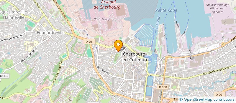 localisation de l'entreprise SCI 21 RUE DE L'ABBAYE à CHERBOURG-EN-COTENTIN