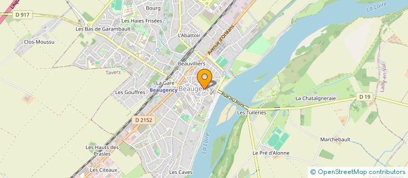 localisation de l'entreprise SCI 21 RUE DE LA CORDONNERIE  BEAUGENCY
