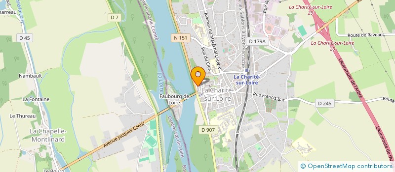 localisation de l'entreprise SCI 21 RUE DES OURBES  LA CHARITE-SUR-LOIRE