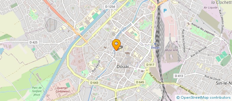 localisation de l'entreprise SCI 21 RUE DU GOUVERNEMENT à DOUAI