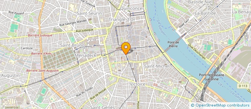 localisation de l'entreprise SCI 21 RUE DUFFOUR DUBERGIER  BORDEAUX