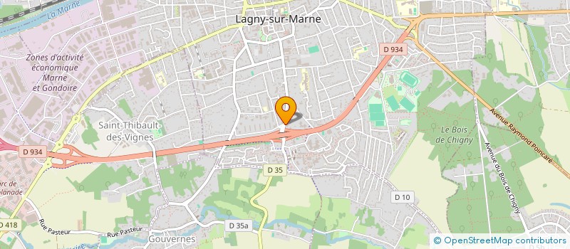 localisation de l'entreprise SCI 21 RUE LEO GAUSSON  LAGNY-SUR-MARNE