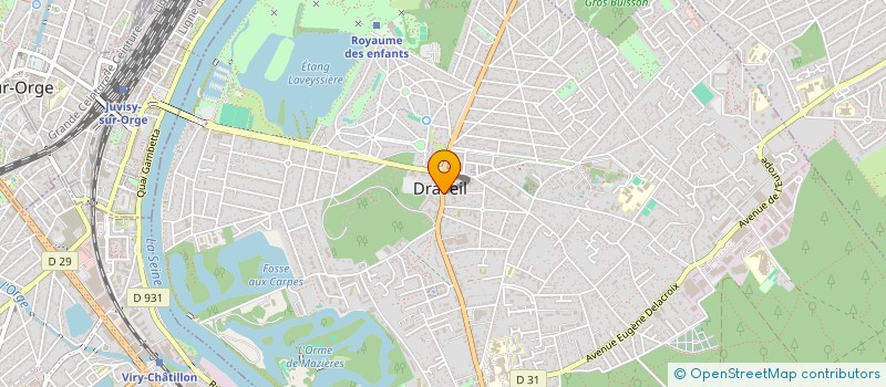 localisation de l'entreprise SCI 210 à DRAVEIL