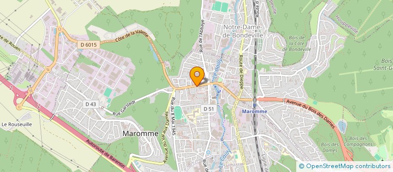 localisation de l'entreprise SCI 2102-R2D2  MAROMME