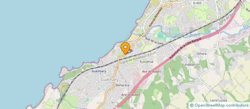 localisation de l'entreprise SCI 2106 à BIDART