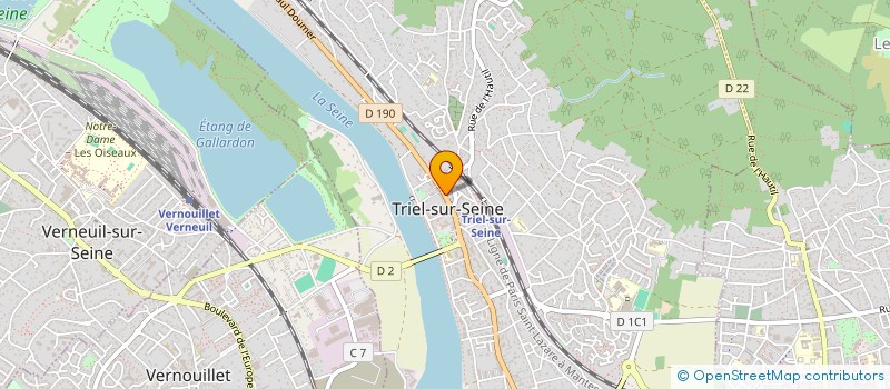 localisation de l'entreprise SCI 212 PAUL DOUMER à TRIEL-SUR-SEINE