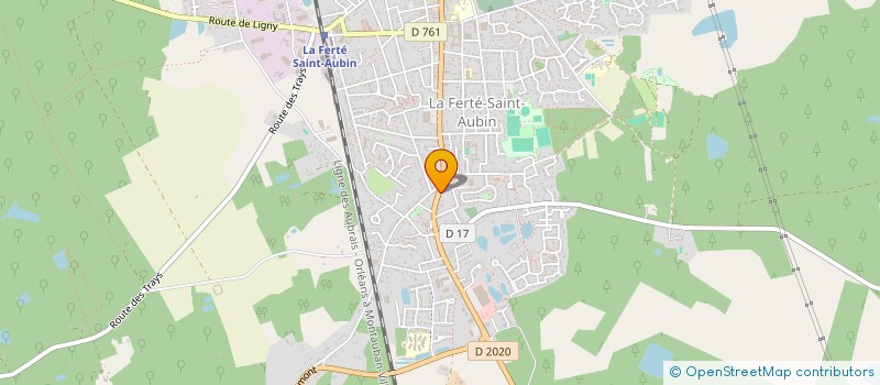 localisation de l'entreprise SCI 213-215 RUE LECLERC  LA FERTE-SAINT-AUBIN