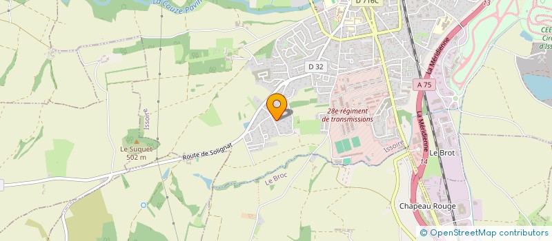 localisation de l'entreprise SCI 21BIS DES CHANDIOTS  ISSOIRE