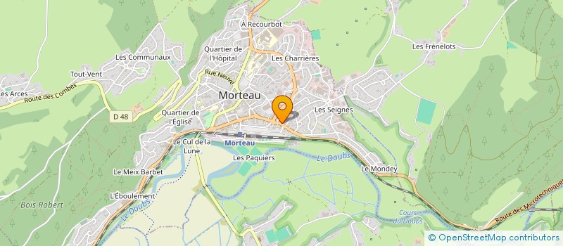 localisation de l'entreprise SCI 21H STREET  MORTEAU