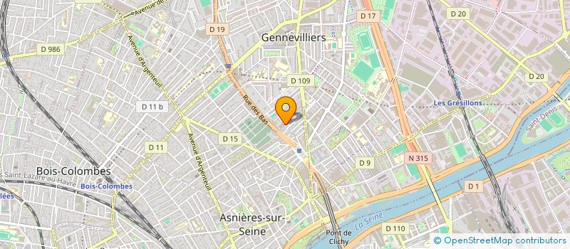 localisation de l'entreprise SCI 22 ASNIERES SUD à ASNIERES-SUR-SEINE