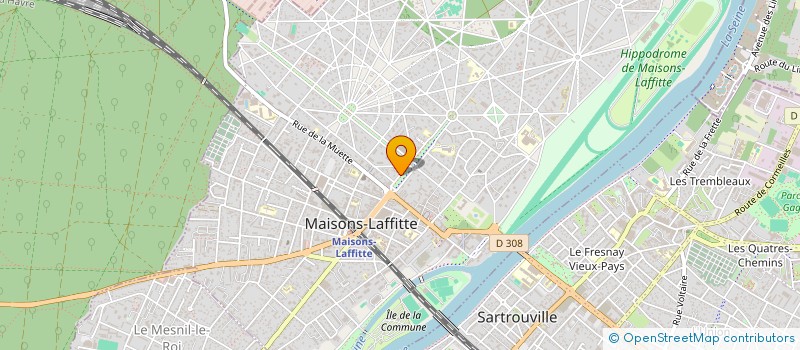 localisation de l'entreprise SCI 22 ATHENES  MAISONS-LAFFITTE
