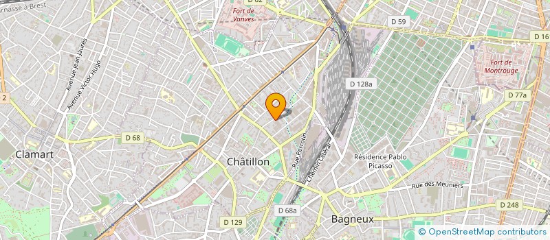 localisation de l'entreprise SCI 22 AV 26 RUE PIERRE SEMARD  CHATILLON