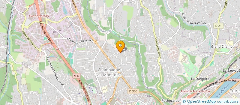 localisation de l'entreprise SCI 22 CHAMPFLEURI  CHAMPAGNE-AU-MONT-D'OR