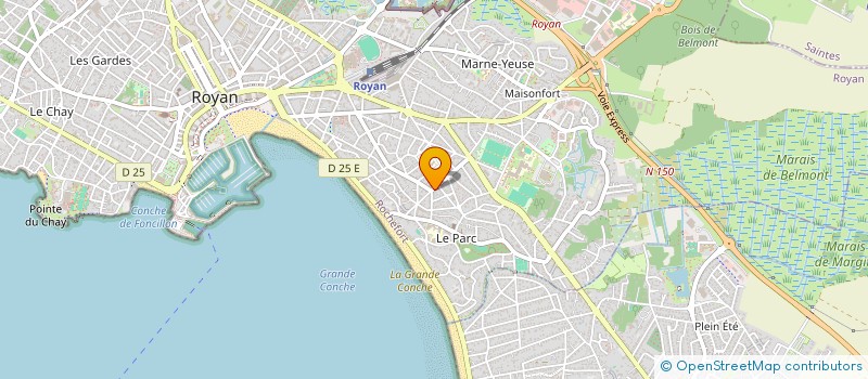 localisation de l'entreprise SCI 22 COURS VICTOR HUGO  ROYAN