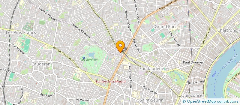 localisation de l'entreprise SCI 22 FONT D'AUDEGE  LE BOUSCAT