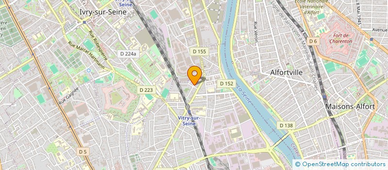 localisation de l'entreprise SCI 22 JEAN ALLEMANE  VITRY-SUR-SEINE