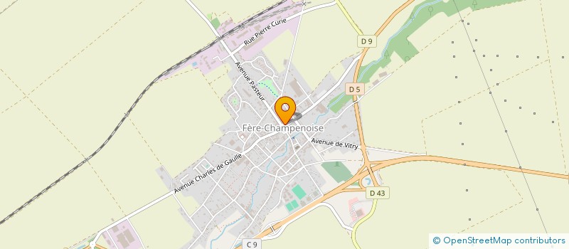 localisation de l'entreprise SCI 22 PLACE CLEMENCEAU  FERE-CHAMPENOISE