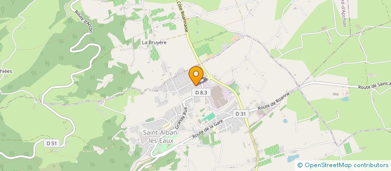 localisation de l'entreprise SCI 22 R PASTEUR  SAINT-ALBAN-LES-EAUX