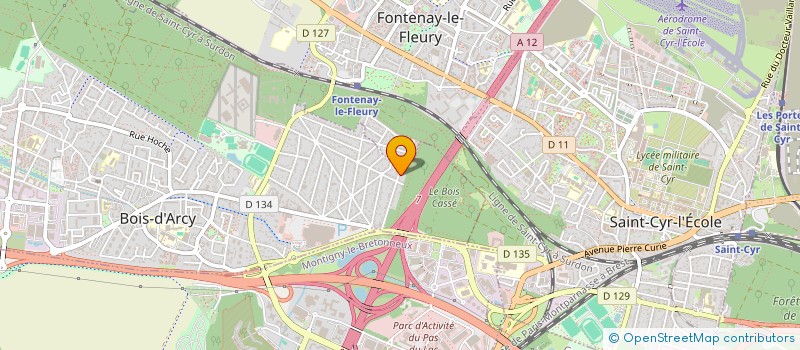 localisation de l'entreprise SCI 22 R PEINTRE LEBRUN  BOIS-D'ARCY